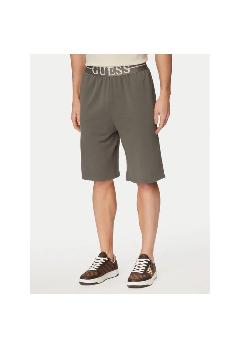 Pantaloni sport barbati,  gri, 57% bumbac, 38% modal, 5% spandex