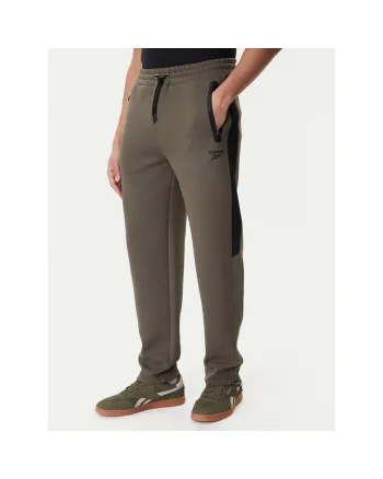 Pantaloni sport barbati,  bumbac si poliester, verde
