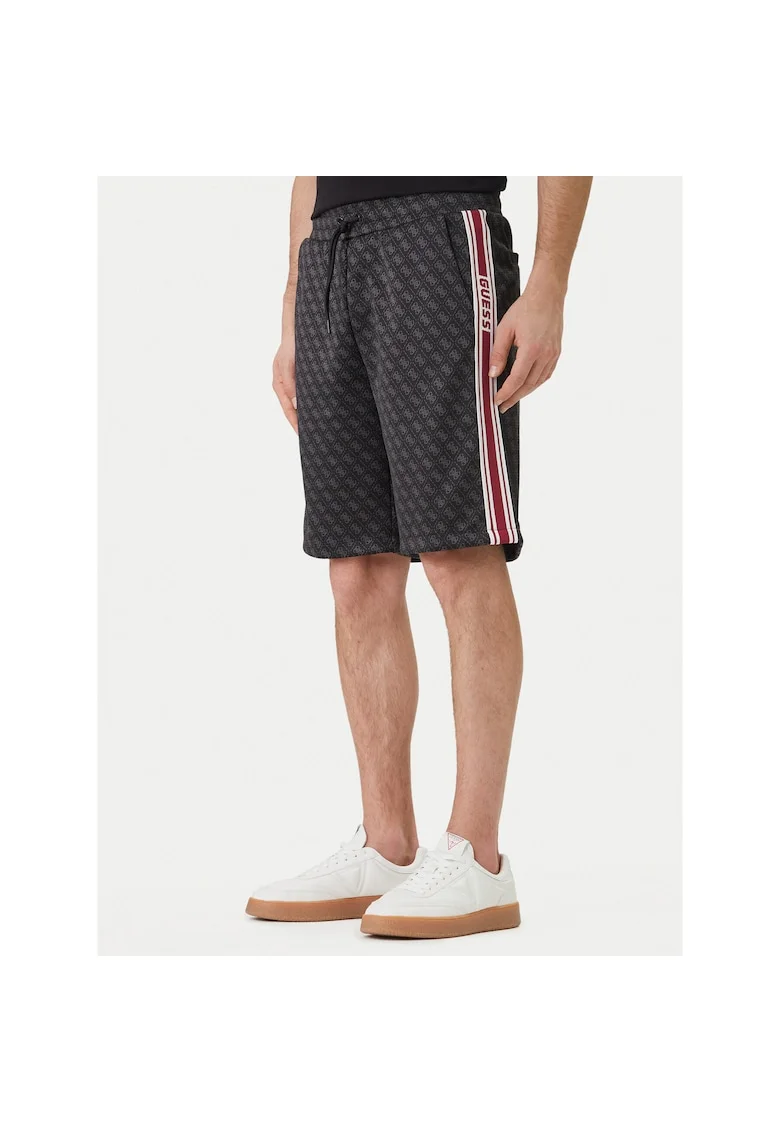 Pantaloni scurti sport Barbati,  poliester, negru
