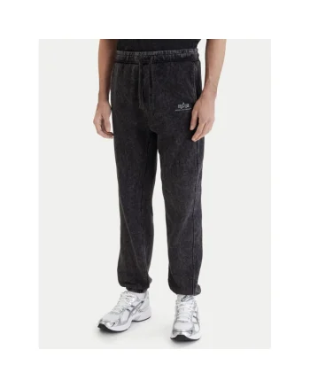 Pantaloni sport barbati,  bumbac si poliester, negru