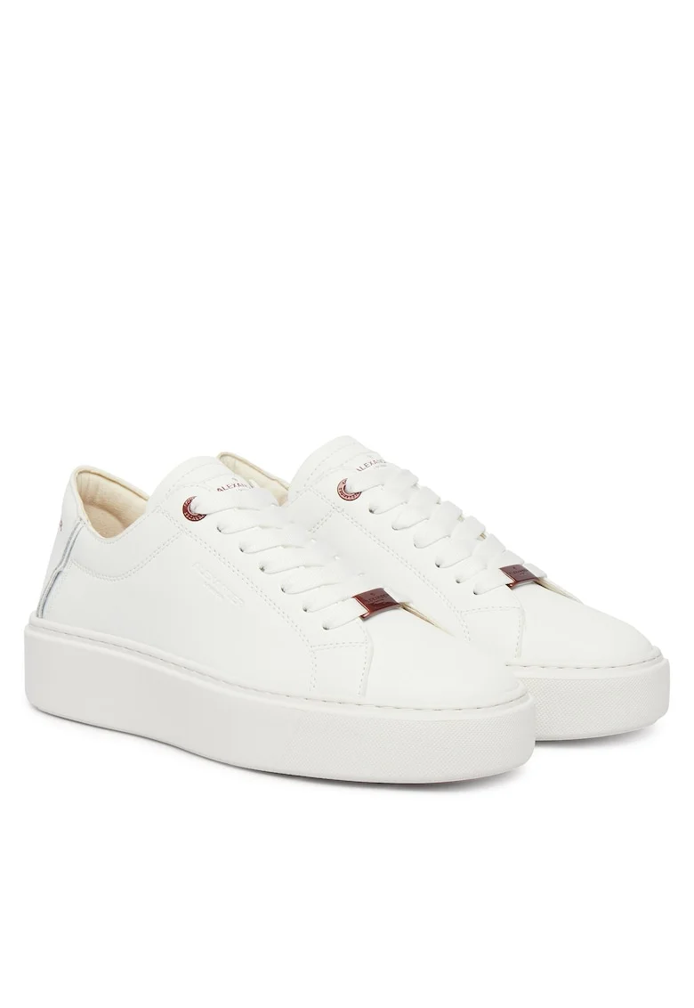 Pantofi sport dama,  piele naturala, alb,