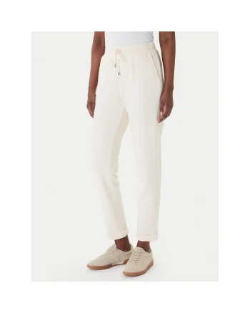 Pantaloni sport dama,  bumbac, bej, 65% bumbac, 35% poliester