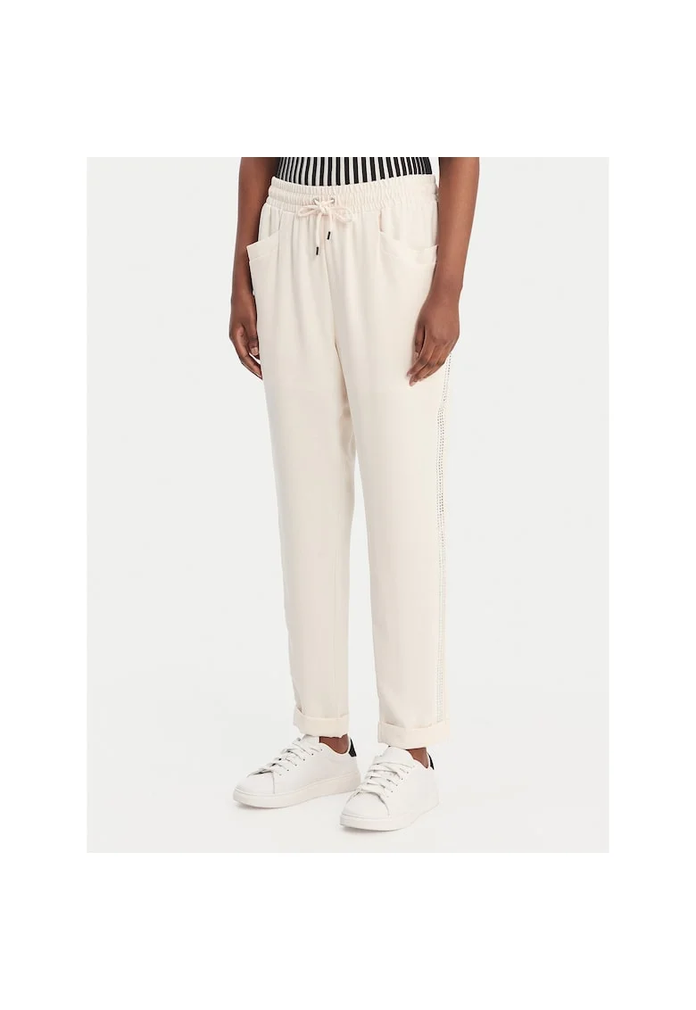 Pantaloni sport dama,  poliester, roz