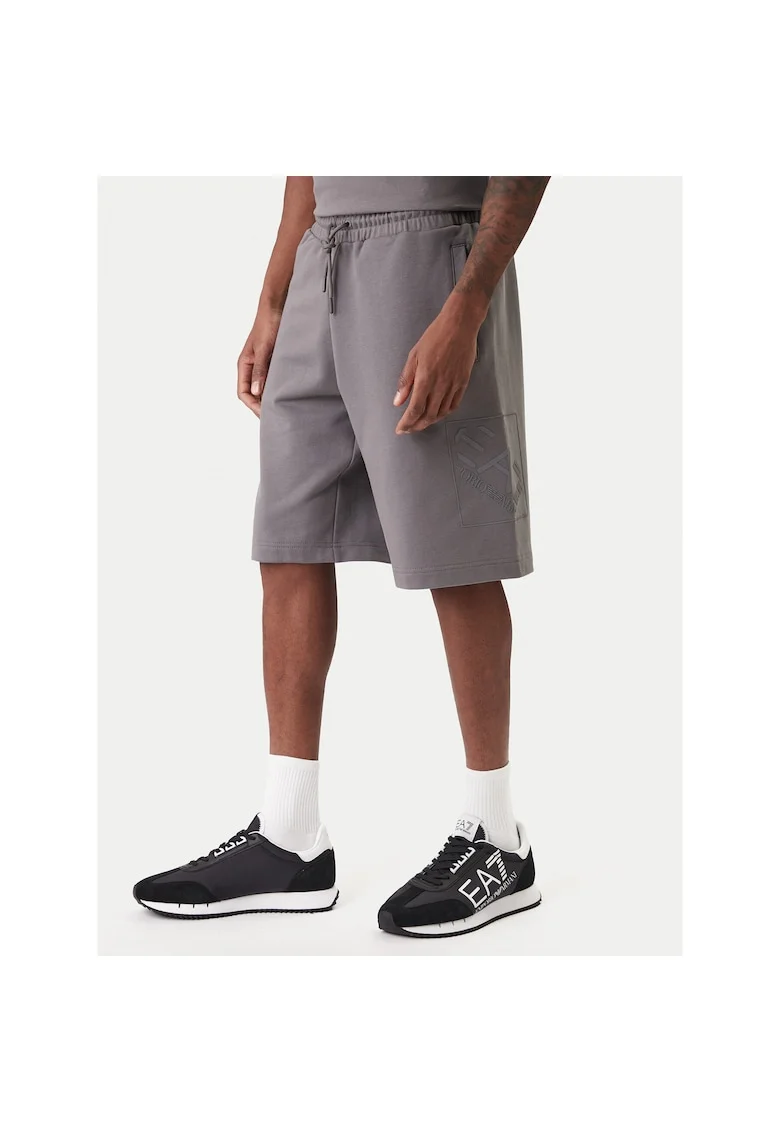 Pantaloni sport barbati,  bumbac, gri