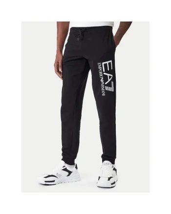 Pantaloni trening pentru barbati,  din bumbac, negru