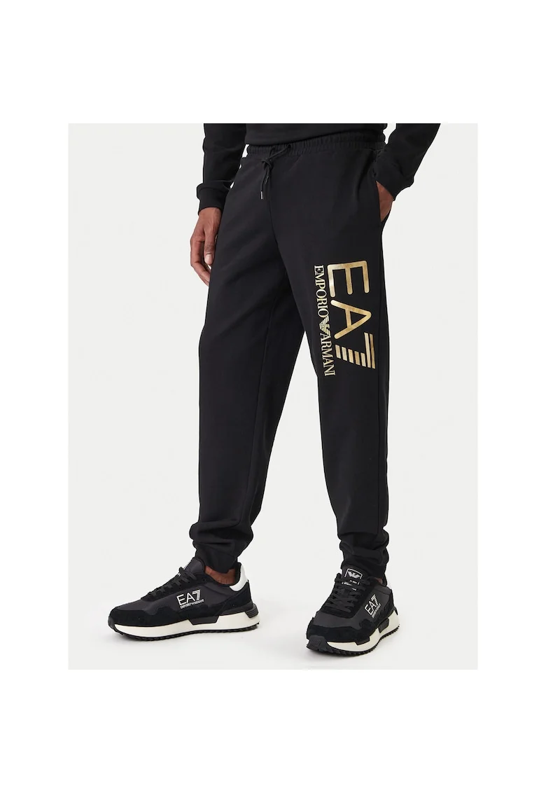 Pantaloni trening barbati,  bumbac, negru