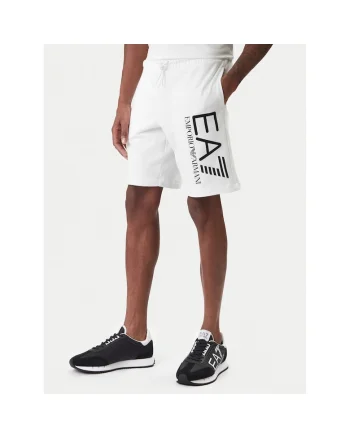 Pantaloni sport barbati,  bumbac, alb