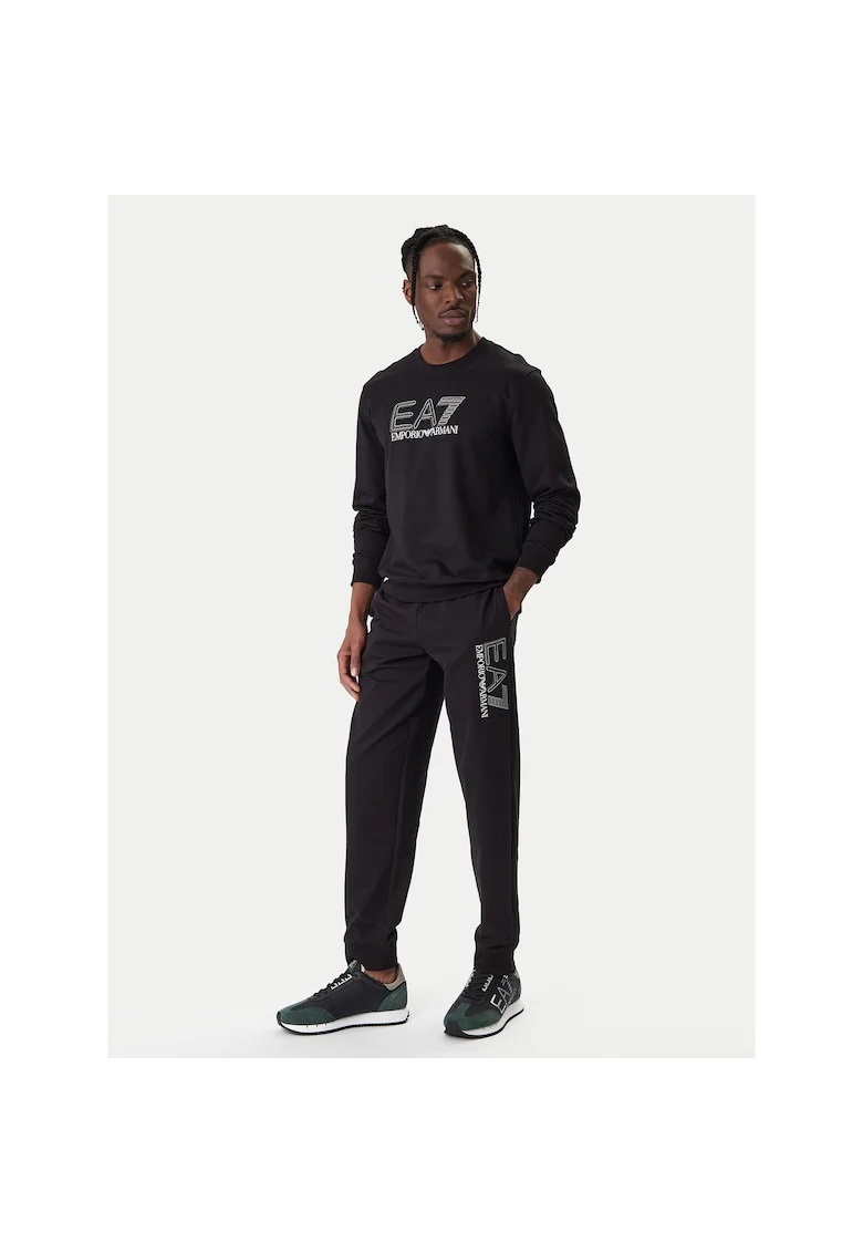 Pantaloni de trening barbati, Bumbac, Negru