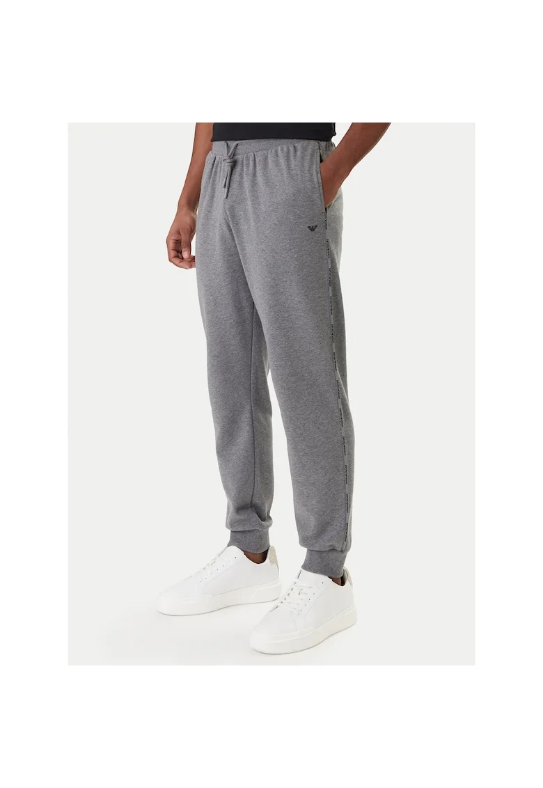 Pantaloni trening barbati,  bumbac/poliester, gri
