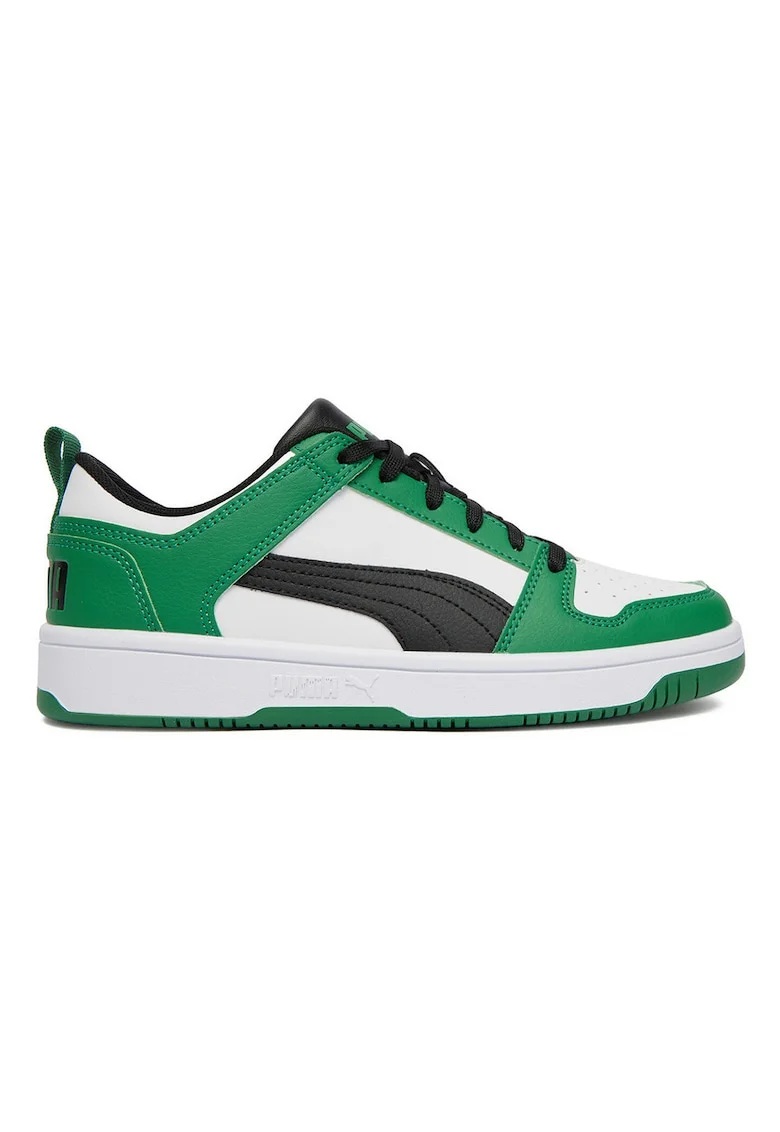 Pantofi sport copii,  REBOUND LAYUP LO SL JR, verde, material sintetic