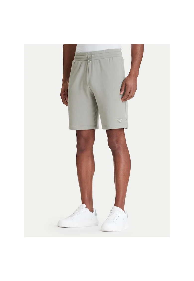 Pantaloni sport barbati, Emporio Armani, 70% bumbac, 30% modal, bej