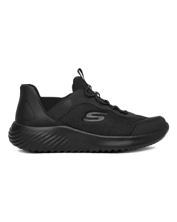 Pantofi sport dama,  textil, negru, confortabil, design sportiv,