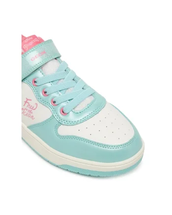 Adidasi Fete,  piele ecologica, alb,
