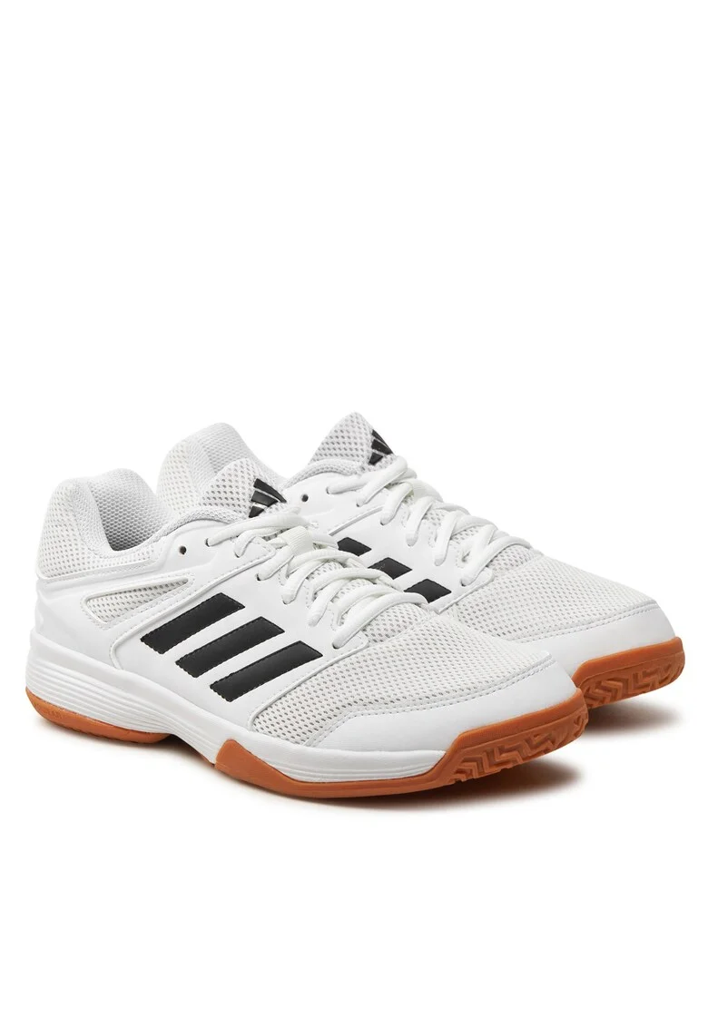Pantofi sport dama,  alb, material textil, pentru handbal si volei