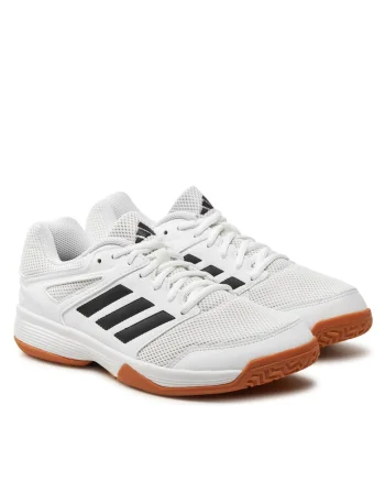 Pantofi sport dama,  alb, material textil, pentru handbal si volei