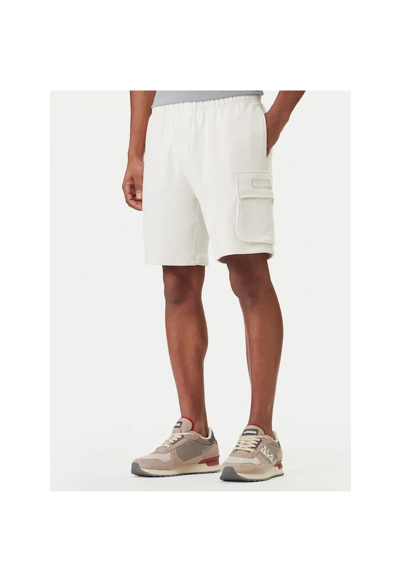 Pantaloni sport barbati,  bumbac, alb