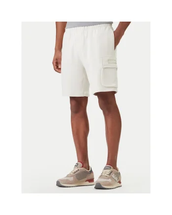Pantaloni sport barbati,  bumbac, alb