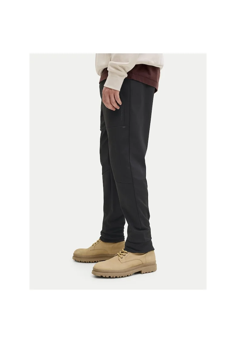 Pantaloni sport barbati,  negru, poliester/bumbac