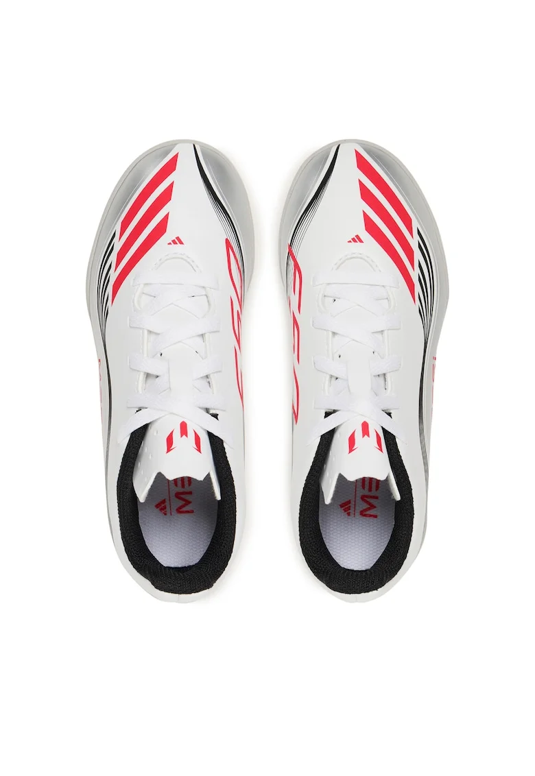 Pantofi sport copii,  alb, material sintetic, pentru fotbal,