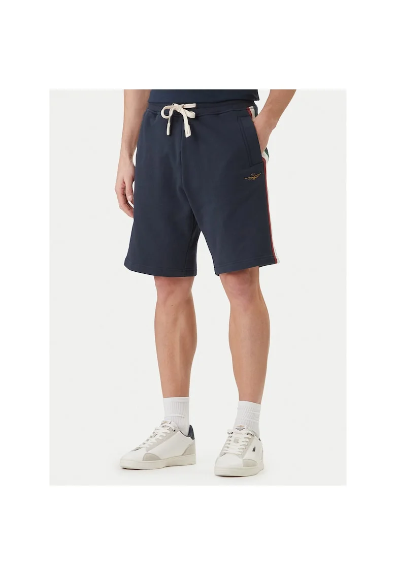 Pantaloni sport barbati,  bumbac, bleumarin