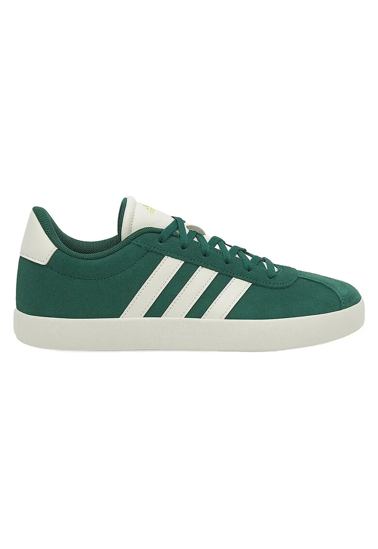 Pantofi sport copii,  piele naturala, verde, talpa plata,
