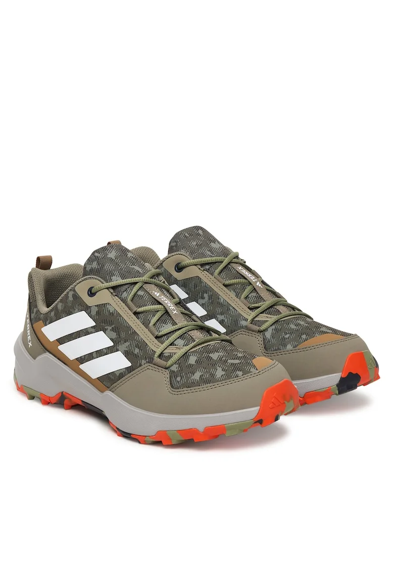 Pantofi sport copii,  trekking, kaki, tesatura