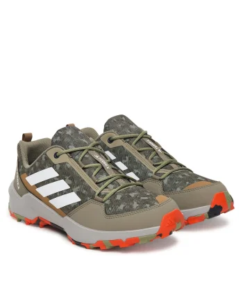 Pantofi sport copii,  trekking, kaki, tesatura