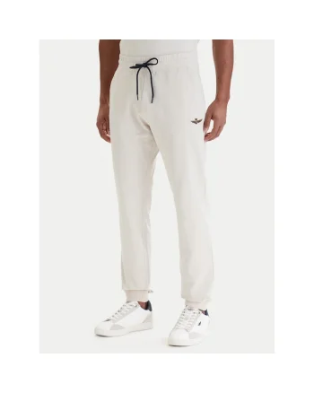 Pantaloni sport barbati,  bumbac, bej, 94% bumbac, 6% elastan