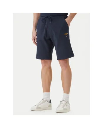 Pantaloni scurti sport barbati,  bumbac, bleumarin