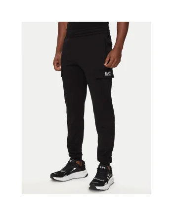 Pantaloni trening pentru barbati,  bumbac, negru,