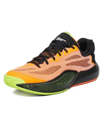 Pantofi sport barbati  baschet, portocaliu, piele ecologica