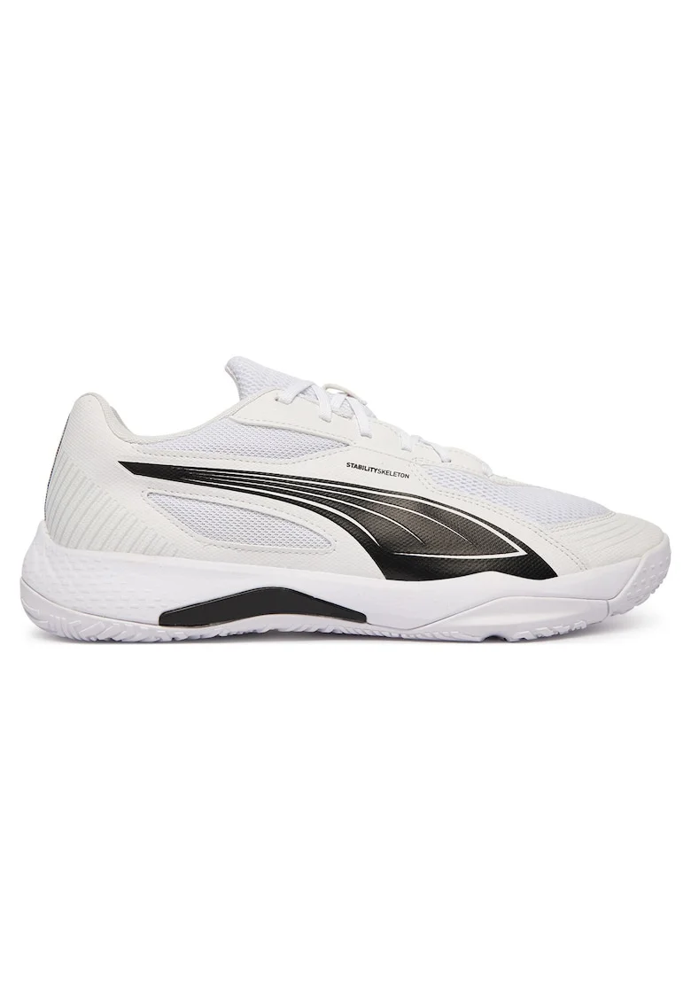 Pantofi sport barbati 107850,  piele ecologica, alb, textil