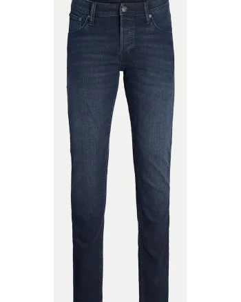 Pantaloni barbati Jack Jones, 12259055, Bumbac/Poliester, Bleumarin, Bleumarin