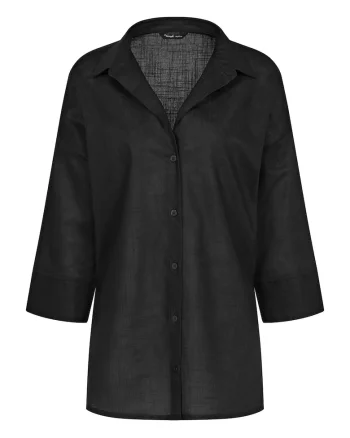 Camasa dama  10222569, Bumbac, Verde, Negru