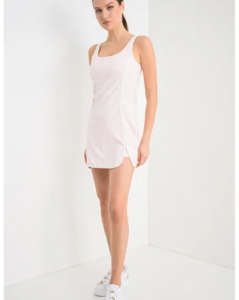 Rochie mini pentru fitness, Alb/Roz pastel