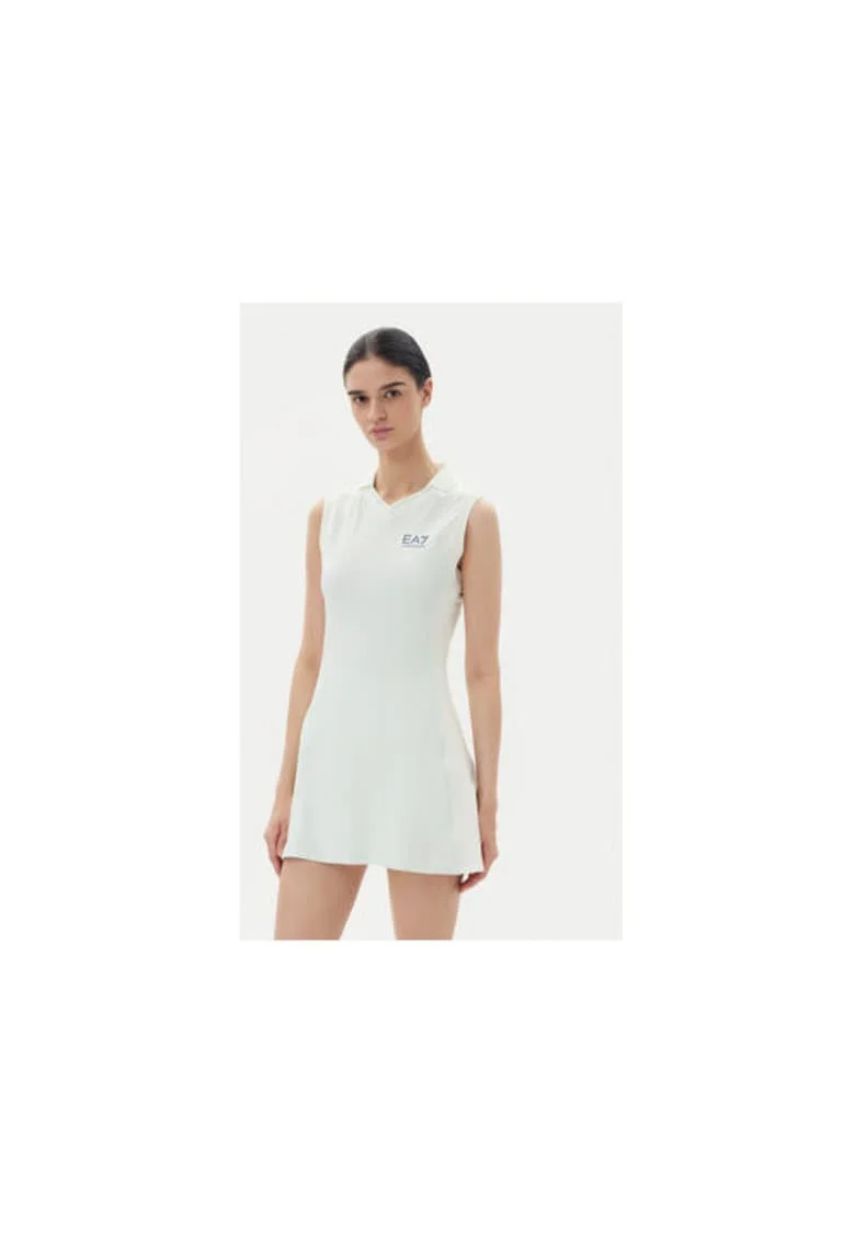 Rochie sport dama,  model 7W000326 AF13282, albastru pal/alb cu stele