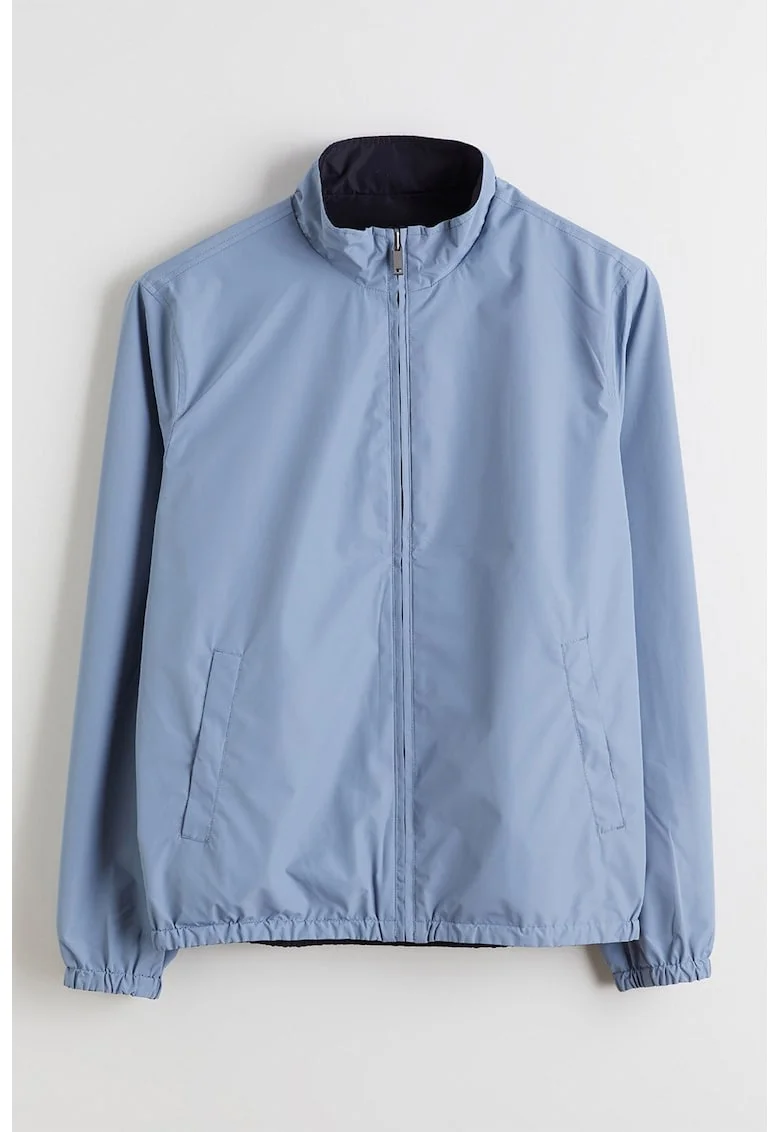 Jacheta reversibila cu buzunare laterale, Albastru deschis/Bleumarin