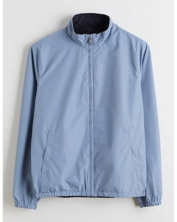 Jacheta reversibila cu buzunare laterale, Albastru deschis/Bleumarin