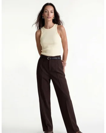 Top extra slim fit, Galben pal