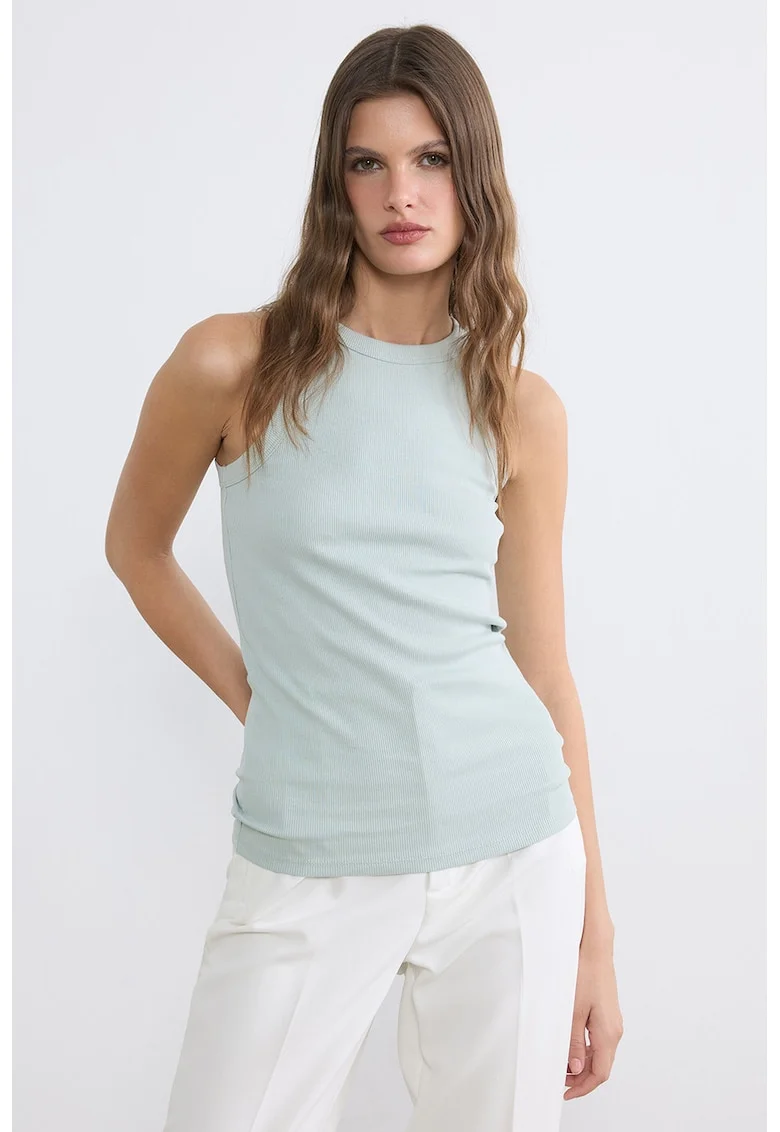 Top extra slim fit, Gri cenusiu