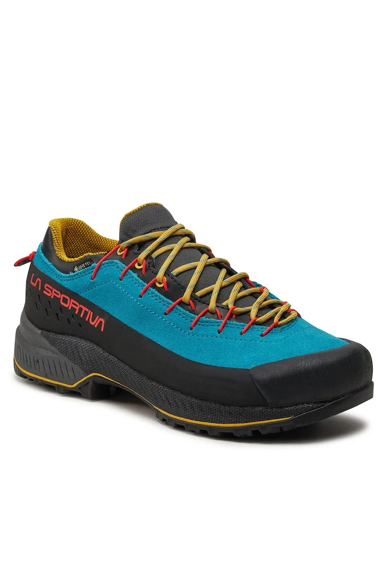 Bocanci de trekking barbati,  piele naturala, Albastru