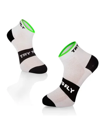 Sosete scurte pentru ciclism, CYCLING ANKLE SOCKS Meryl® Skinlife White-Black