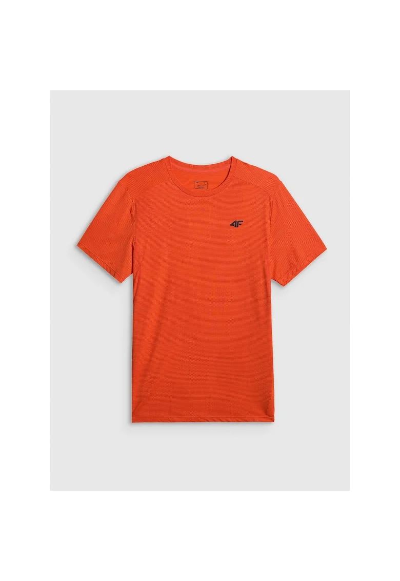 Tricou barbat cu uscare rapida,  portocaliu, regular, pentru antrenament