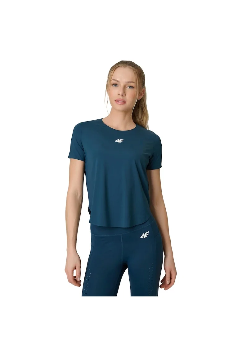 Tricou sport dama  turcoaz, uscare rapida, sintetic