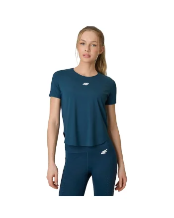 Tricou sport dama  turcoaz, uscare rapida, sintetic