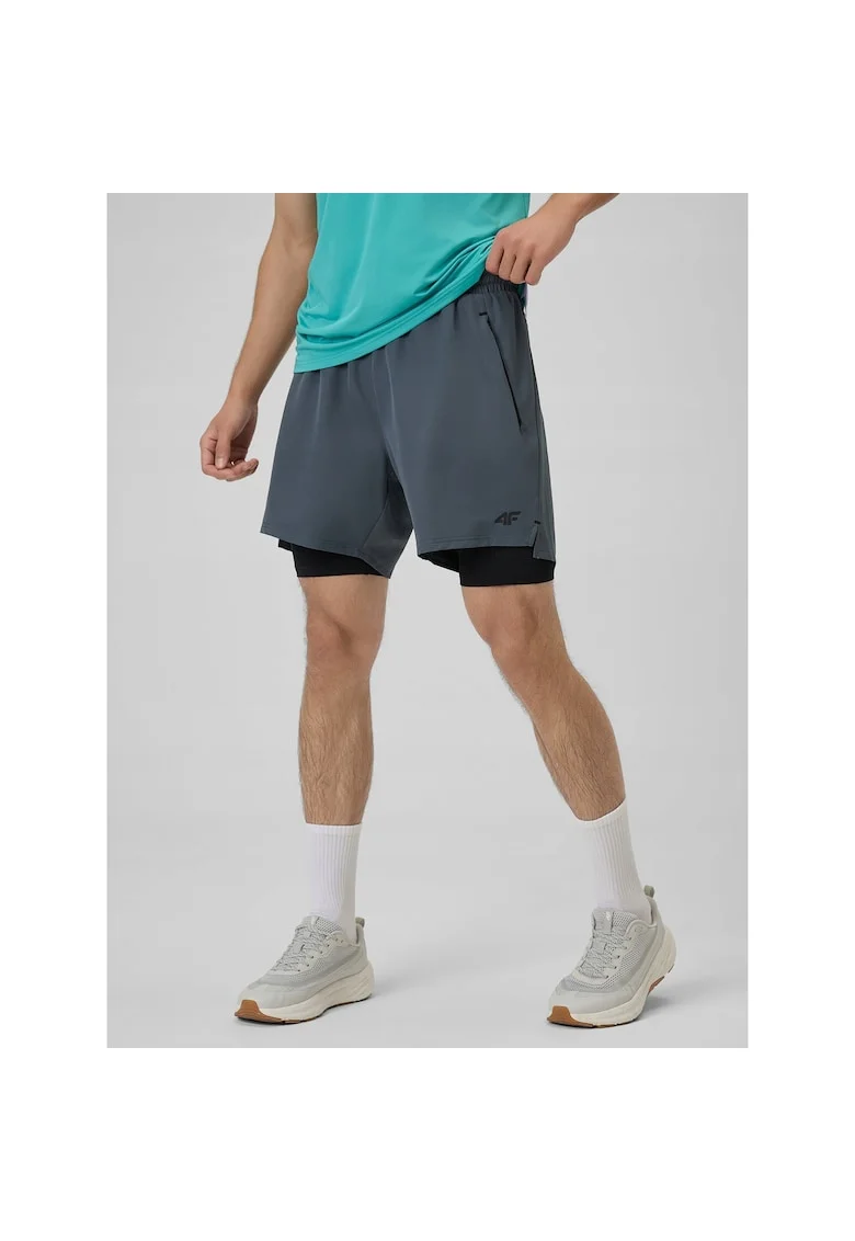 Pantaloni scurti sport barbati RSS26TFSHM1621-22S, 4F, Gri