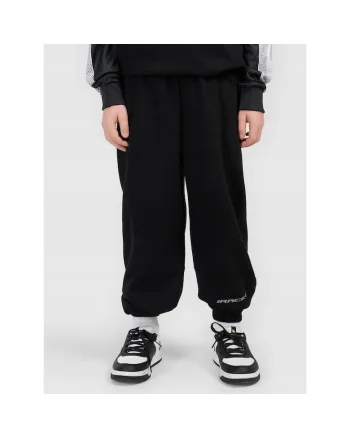 Pantaloni sport copii,  bumbac, negru
