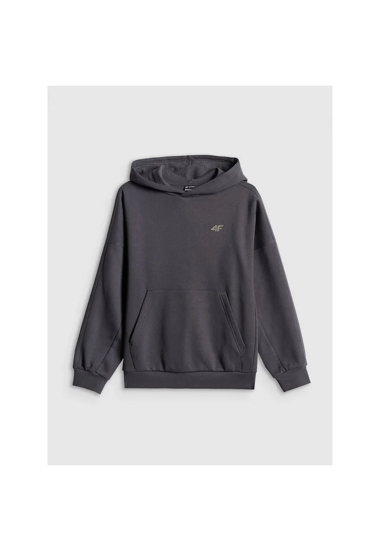 Hanorac sport baieti,  tricot, gri