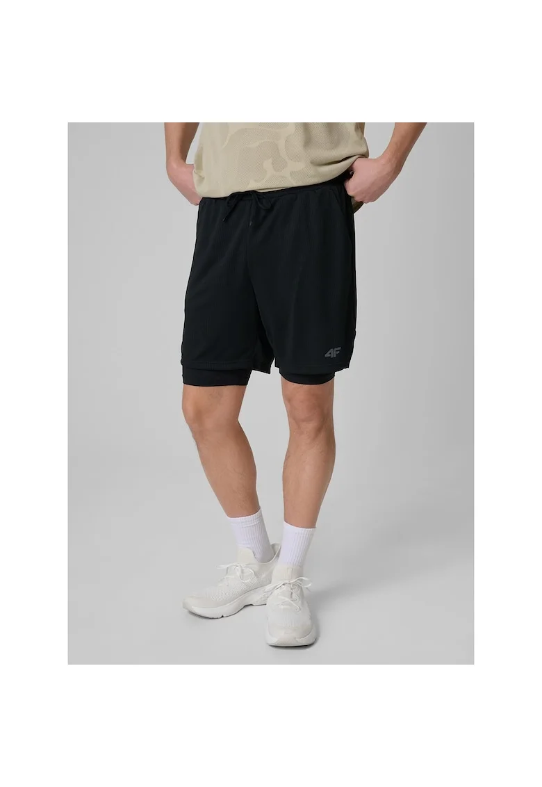 Pantaloni scurti sport barbati WSS26TFSHM1259-20S, 4F, Negru