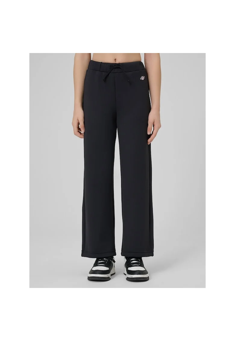 Pantaloni sport fete,  uscare rapida, negru